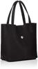 Laissez Faire Genuine Leather Pieza Semi-Shoulder Tote Bag, Women's, Black