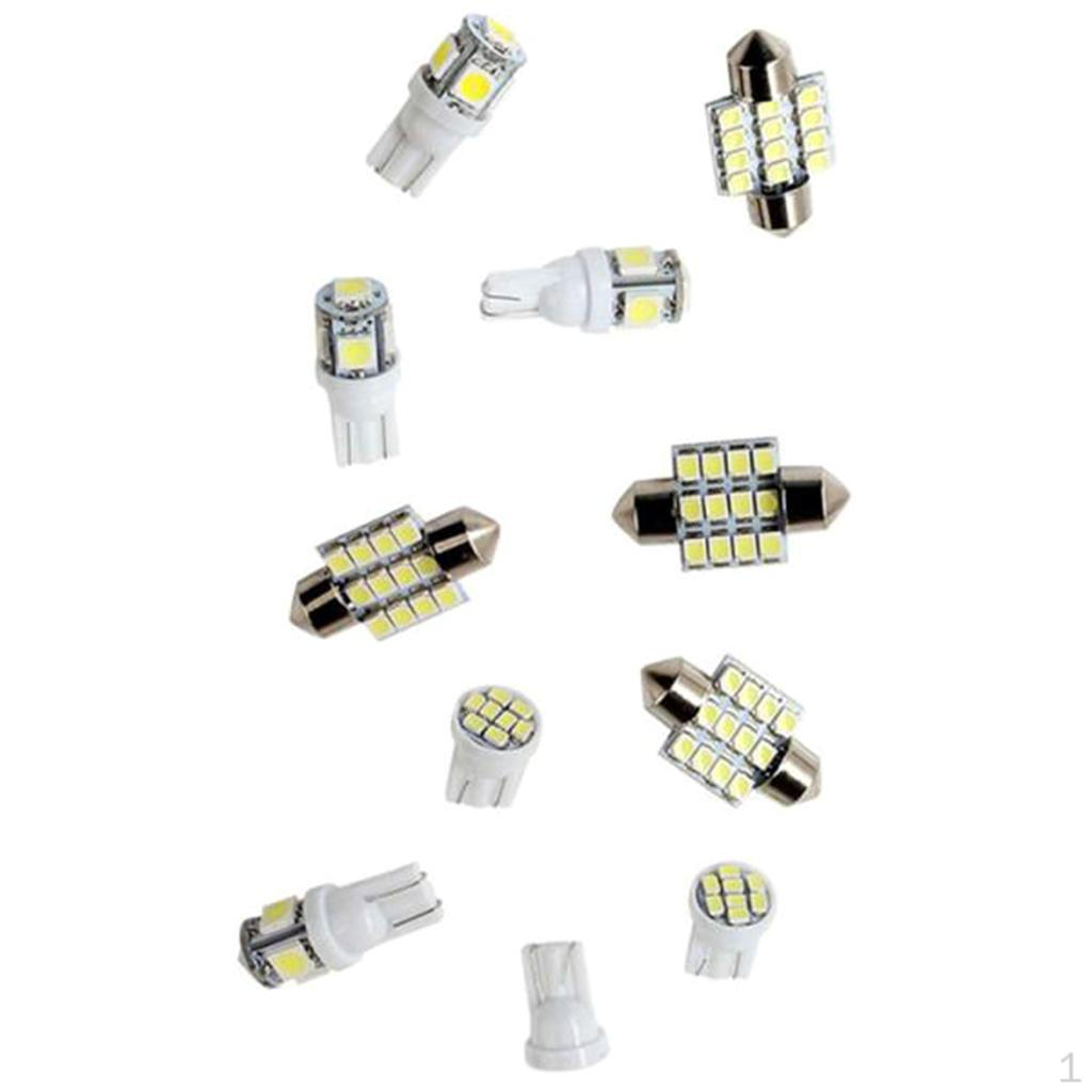 

Xenon White 11pcs s Interior T10 & 31mm Dome Number Plate for DIY