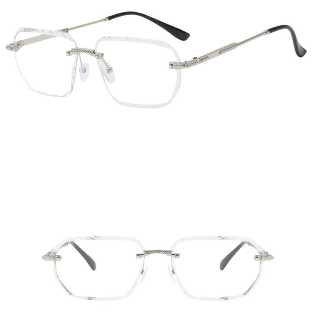 Frameless Rimless Sunglasses Square Driving Eyewear Retro Men Sunglasses  Female
