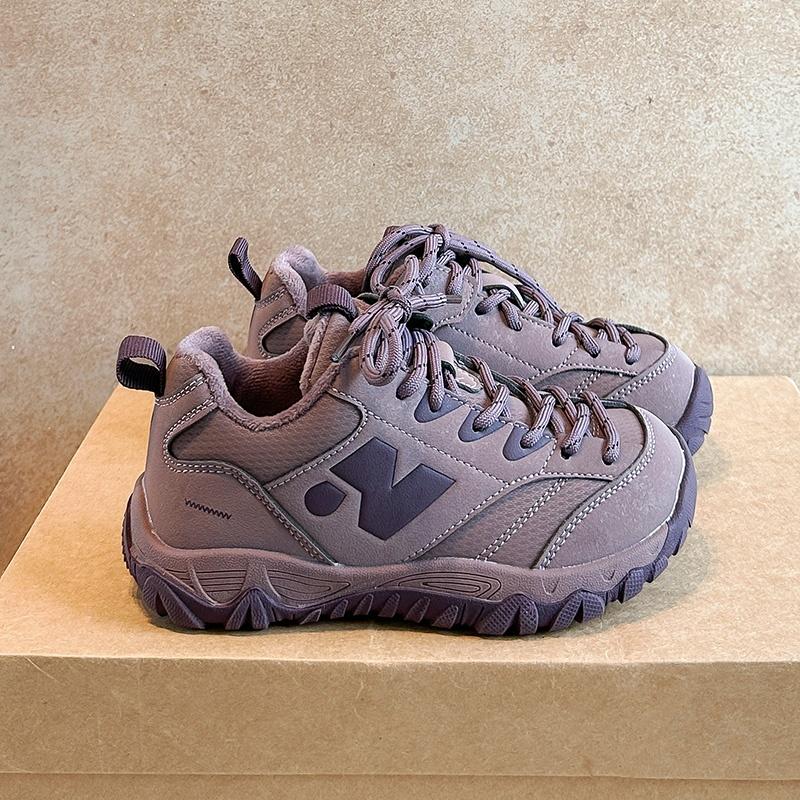Kids Warm Lined Outdoor Hiking Shoes Outdoor Shoes School Walking and Daily Activity Youth Everyday Footwear Sizes 26-37