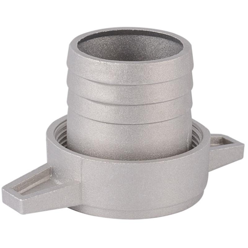 Water Pumps Fittings 2 Inch Aluminum Pipe Connecting Wrench with Rubber Gasket Pump Connector Pipe Fitting серебряный