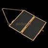 MagiDeal Industrial Style Double Sided Glass Hanging Photo Frame Wall Frame Flower Plant Specimen Portrait Display Frame Holder