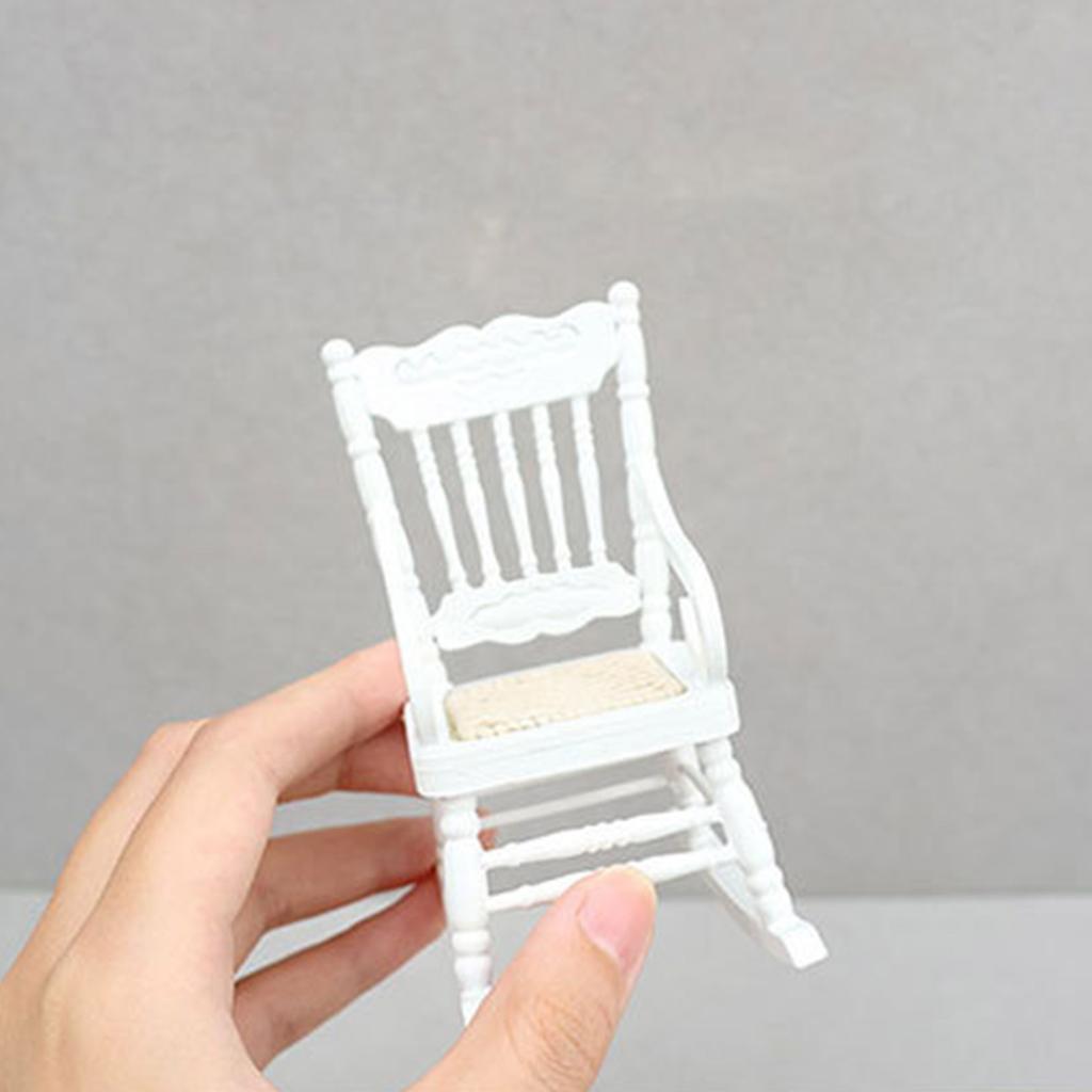 Wooden Doll House Bedroom Furniture Set Bedroom Landscape Accessory Bed Bedside Table Cabinet Figure for Creative Play