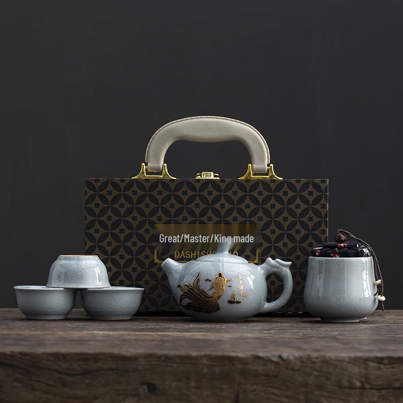 Min Guan Ceramic Portable Gongfu Tea Set