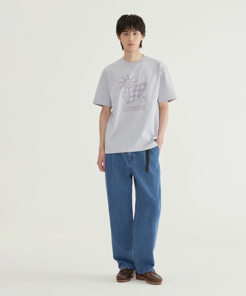 COVERNAT Checkerboard Graphic T-Shirt White