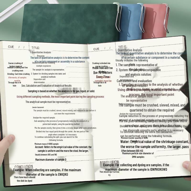 B5 Soft Cover Cornell Study Notebook