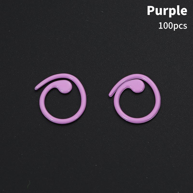 100 STÜCKE Bunte Maschenmarkierer Stricken Häkeln Abschließbare Maschenmarkierer Metall Maschennadel Clip Zähler Häkeln Nähzubehör