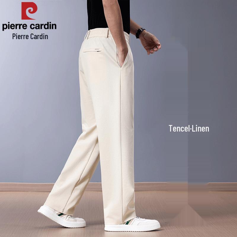 Pierre Cardin Men's Summer Tencel Linen Blend Casual Pants