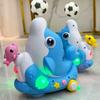 Electric Dolphin Toy with Music and Lights with Ball for Kids Rides