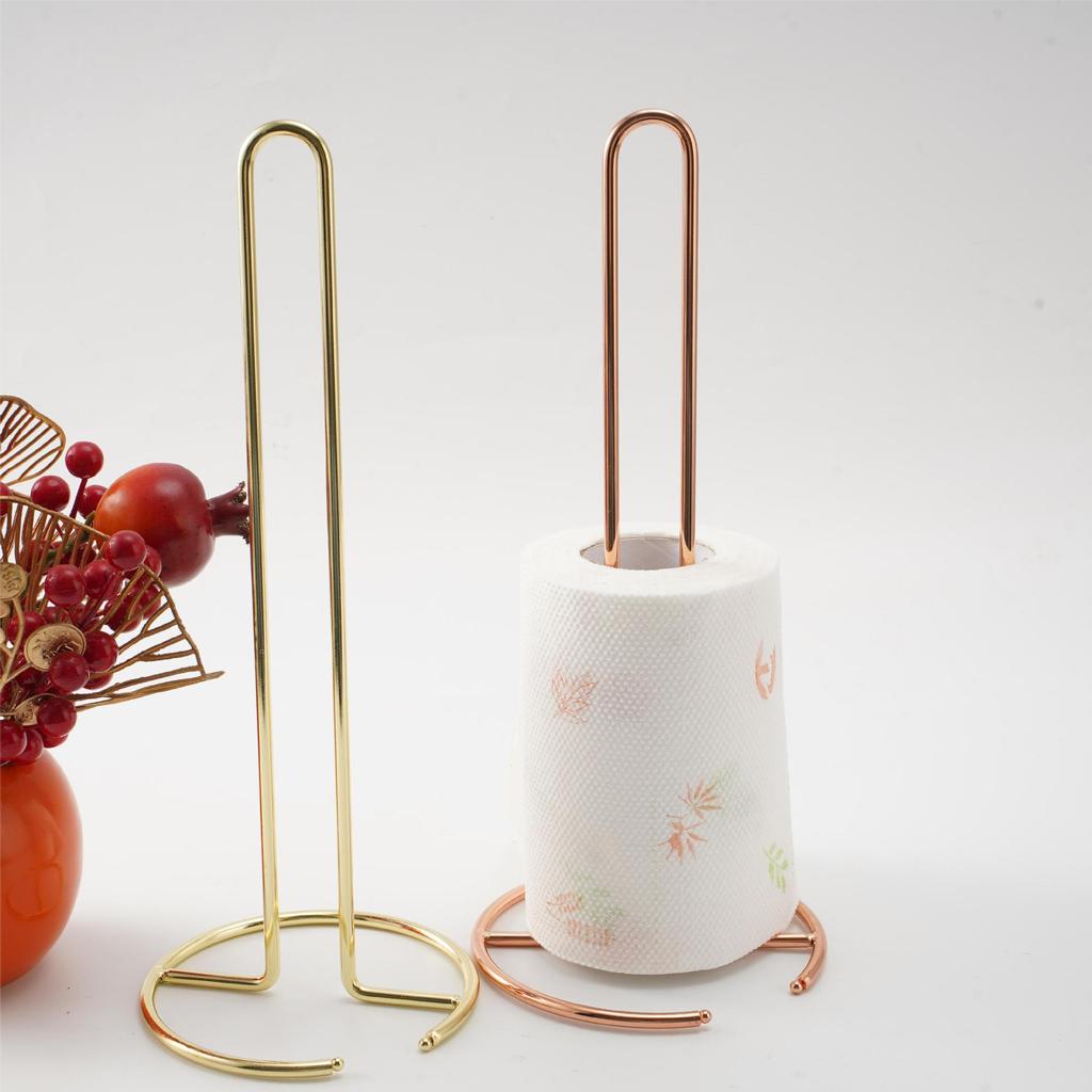 Nordischer Schmiedeeisen-Taschentuchhalter: Vielseitiger Rollenständer für Schreibtisch, Küche und Badezimmer