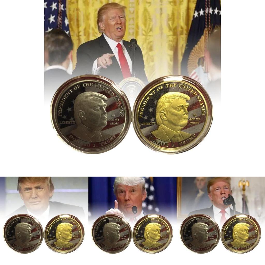 Exquisite amerikanische New York Präsidenten-Gedenkmünze in lebhaften Farben mit 3D-Prägung und luxuriösem Metallic-Finish