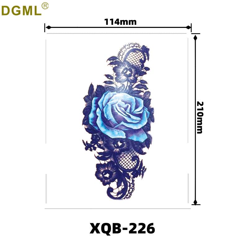 Cartoon Waterproof Full and Half Arm Tattoo Stickers with Creative Color Designs