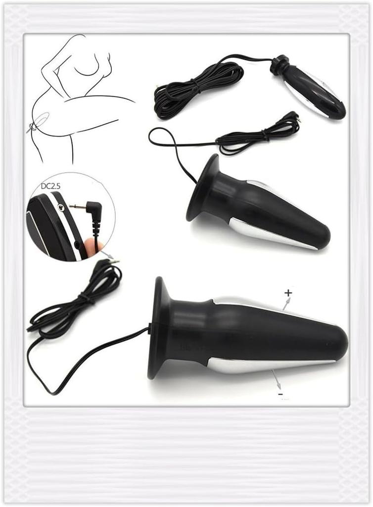 Electric Shock Set Anal Plug Electric Anal Plug Anal Beads Dilator Anal Vibrator Electric Masturbator Anal Plug Electric Shock Machine Sex Toy Adult