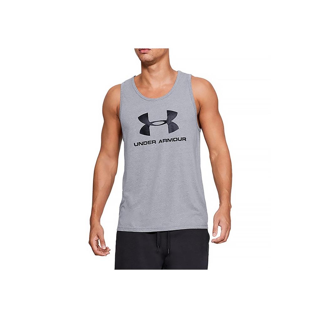 Under Armour Sportstyle Training Vest Men Tops Grey 1329589-036