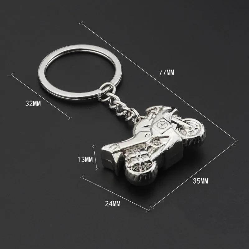 Creative Small Gift Motorcycle Keychain Gift Metal Keyrings Pendant Men's Motorcycles Decoration