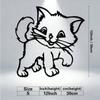 Vintage Metal Wall Art Cat Silhouette Sculpture Home Decor Gift