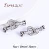 18K Gold Plated Brass with Zircon Clasps For Jewelry,Fasteners For Bracelets Connectors,Accessories DIY Jewelry Making Supplies