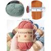 Vibrant T-Shirt Yarn Pack - 6 Rolls of Colorful Polyester Strips for DIY Knitting, Weaving and Sewing Projects