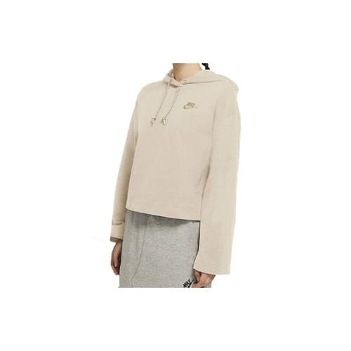 Nike Embroidered Logo Loose Casual Hoodie for Women - Autumn