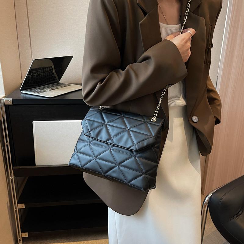 Stylish Korean Design Small Square Bag Pu Leather Casual Shoulder Bag