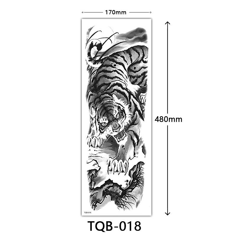 Full Arm Flower Tattoo Stickers - Large Image Design