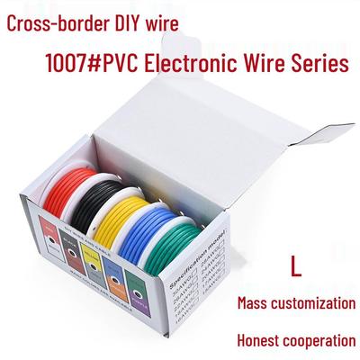 DIY Electronic PVC Wire 16AWG-30AWG, Tinned Pure Copper, Eco-Friendly Packaging