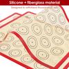 Macaron Silikon Bakmatta Non-Stick Ugnsplåtsfoder Bageriverktyg Kaka Ugnsunderlägg för Kaka /Bröd/ Macaron Baktillbehör