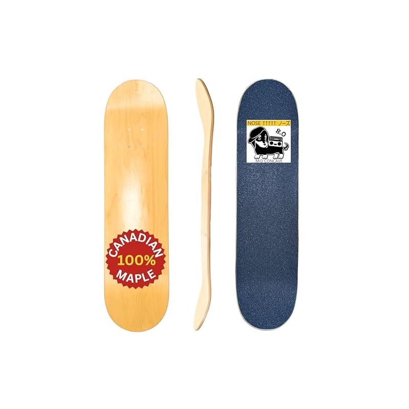 [Canadian Maple] PRO Skateboard Deck [Domestic Brand WLNTSKATE] Pre-applied grip tape, 7-ply, 100% HARDROCK CANADIAN MAPLE Skateboard Deck (1.8 inch