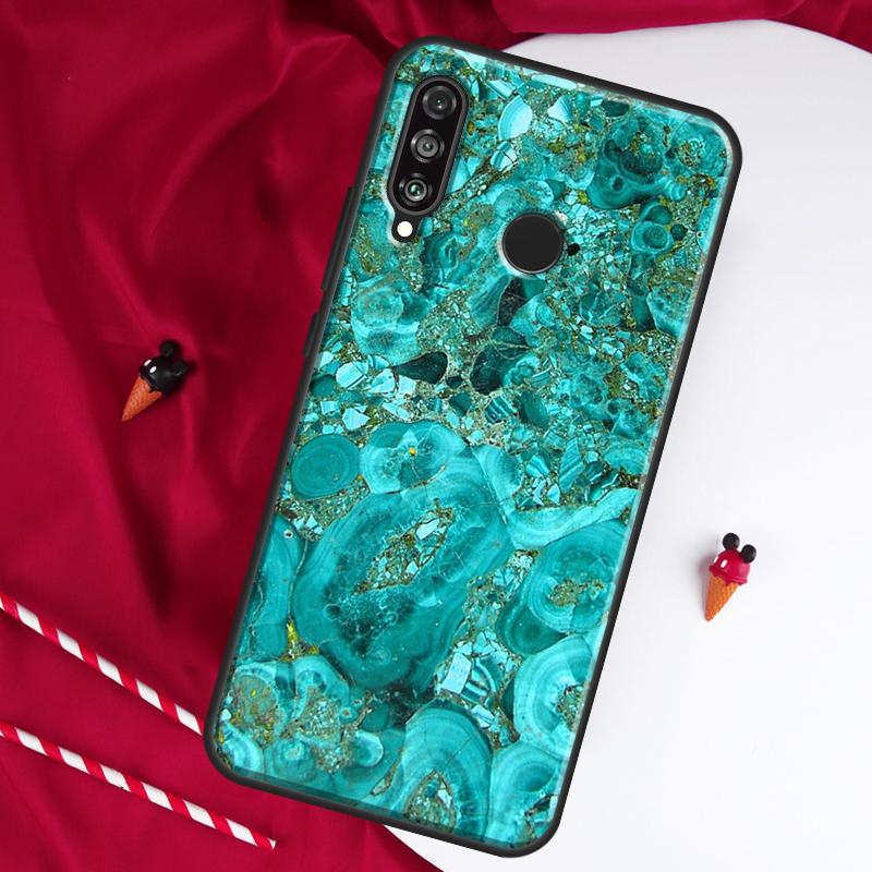 Agate Gem Crystals Marble Pattern For Huawei Nova 9 SE 10 5T Y90 Y70 Y60 Y61 Y91 Y72 12i 12s 11i P60 Pro P20 P30 P40 Lite Case