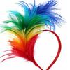 Halloween Colorful Feather Headdress Headband