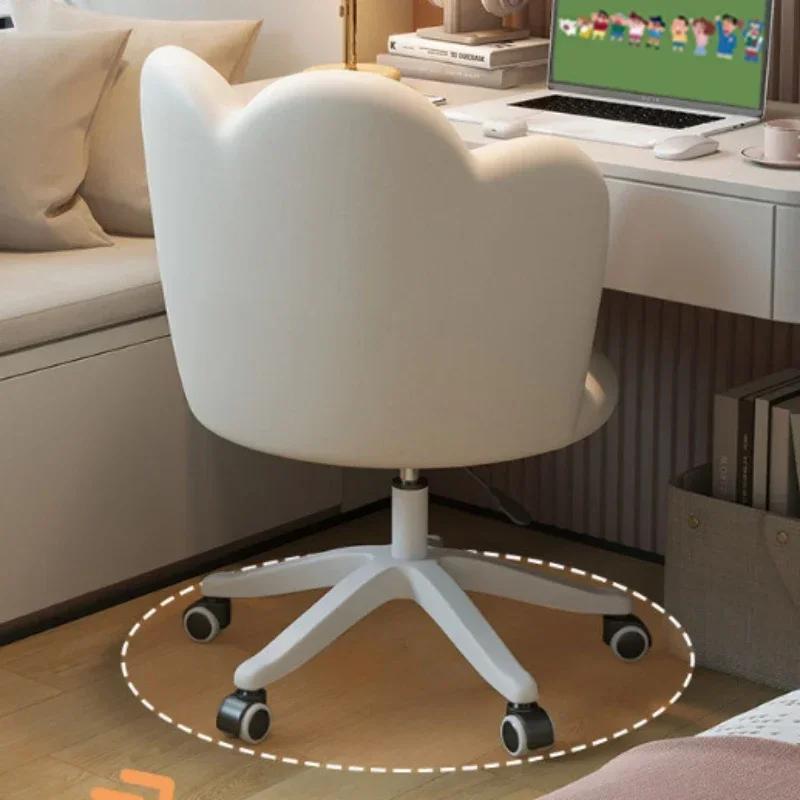 Computer Rotating Office Chair Comfortable Soft Bag Dress Table Luxurious Office Chair Ergonomic Lifting Backrest Swivel Chair