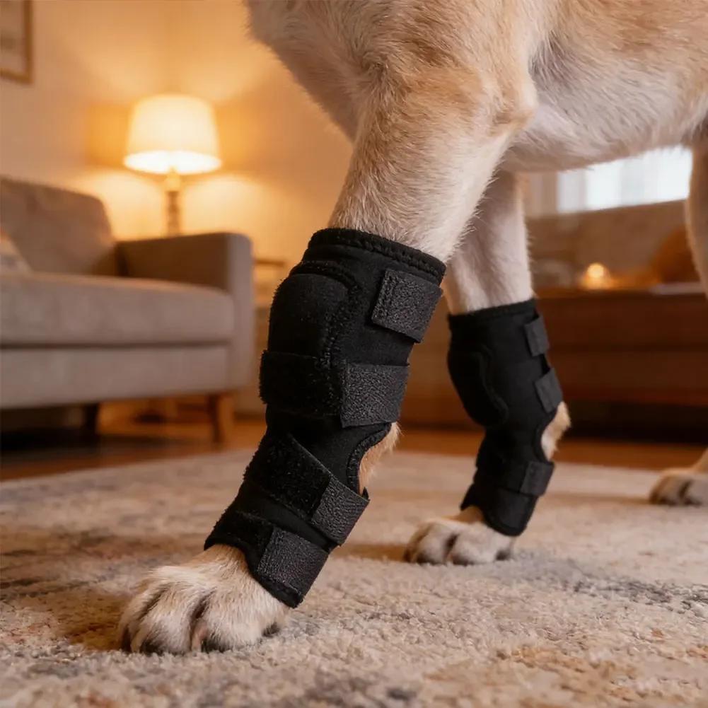 Hock Joint Support Dog Leg Brace Prevent Chew Licking Bandage Wrap For Knee Sprains Injury Recovery Protection Pet Supplies