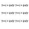 2/4/6/8Pcs Trust in God Rearview Mirror Stickers Strong Stickiness Waterproof Self Adhesive Car Decals Automotive Exterior Decals