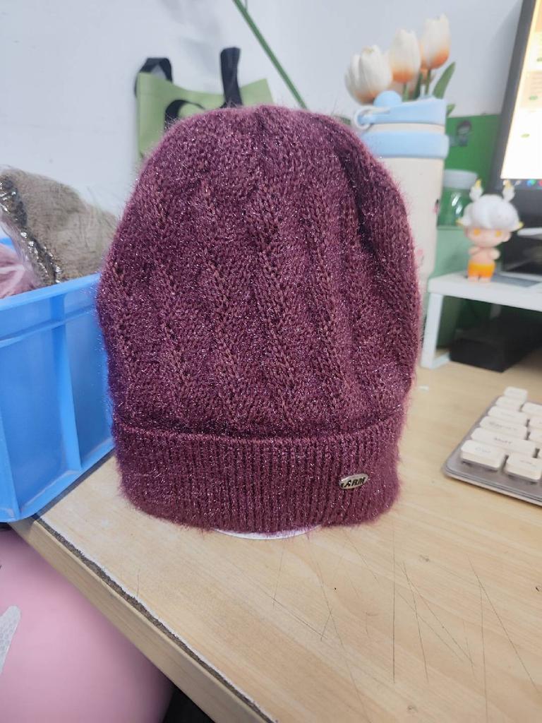 Aged And Elderly Ear, Elderly Hat, Winter Hat, Children's Versatile, Plush Thick Mother Hat, Warm Knitted Yarn Hat
