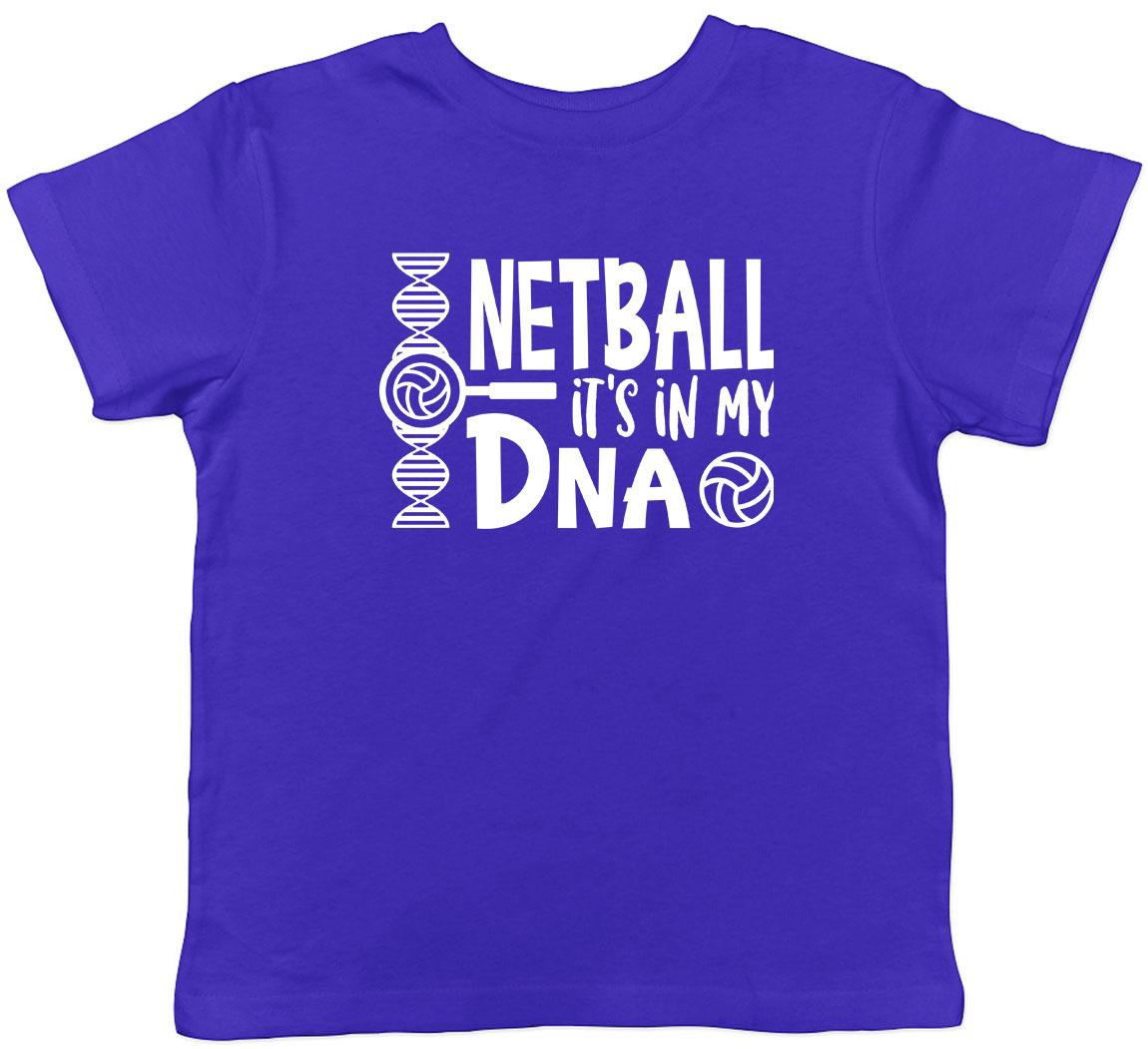 

Netball It s in my DNA Childrens Kids T-Shirt Boys Girls 110