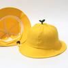Cute Green Shoots Yellow Baby Hats Wide Brim Baby Boy Girl Bucket Hat Windproof Kids Sun Hat Outdoor Children Bob Beach Caps