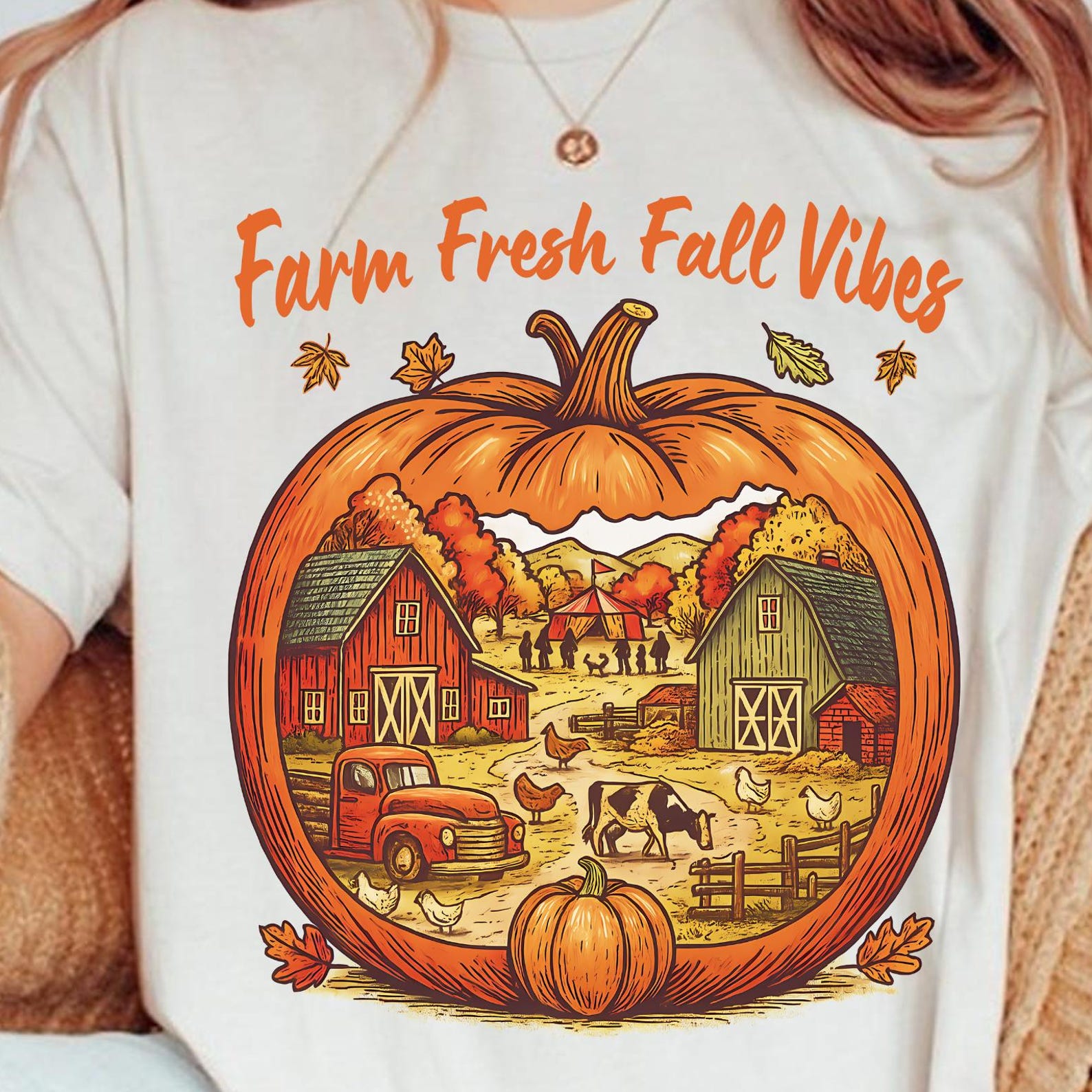 Pumpkin Smalltown Farm Fresh Fall Vibes Shirt, Howdy Halloween Shirt, Farm Fresh Fall Tee, Farmer Halloween Tee, Hello Pumpkin Shirt XL