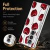 Cherry Fruits Print Case For Samsung Z Fold 8 Ultra 7 6 5 Luxury Plating Leather Skin Hard Phone Cover For Galaxy Z Fold8 Fold7 Fold6