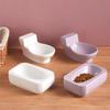 Protects Cervical Spine Funny Cat Feeder Toilet Shape Pet Food Basin  Pet Supplies