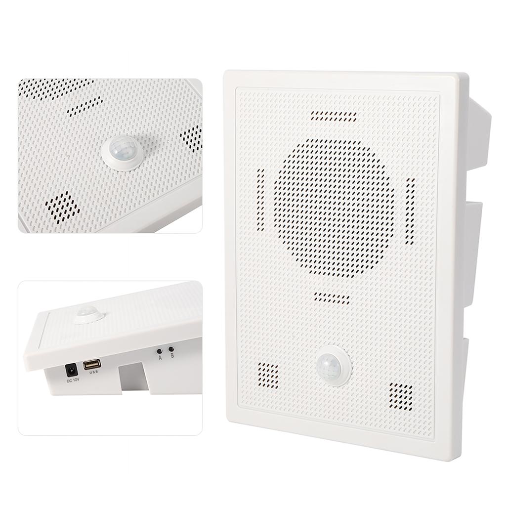 Wireless Welcome Doorbell Entry Alarm W/Sensor Voice Prompter Antitheft for Home Store Hotel
