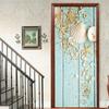 1pcs Porch Beach Scenery Shell Vinyl Door Sticker For Bedroom Home Decor Self Adhesive Removable Wall Decal Door Renovation Waterproof Poster