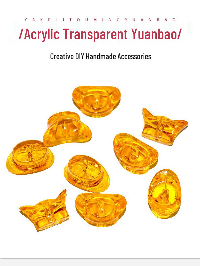 

Золотисто-желтые акриловые бусины для изготовления украшений своими руками, хрустальные бусины для денежного дерева или дверной занавески.