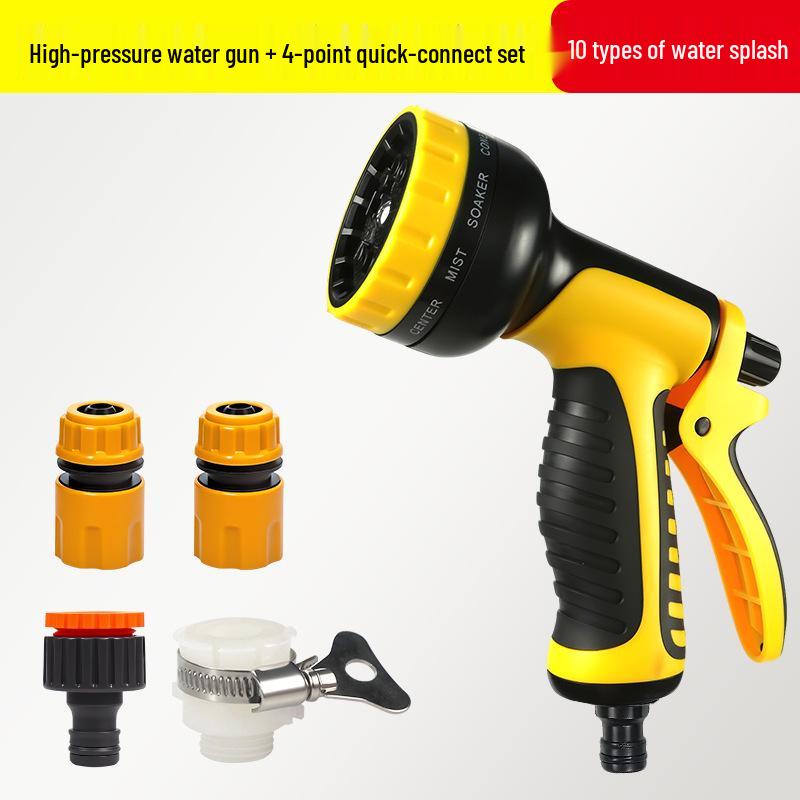 Garden Watering & Sprinkler Set: Multi-function Water Gun, Hose, and Nozzle for Vegetables, Flowers, and Household Use.