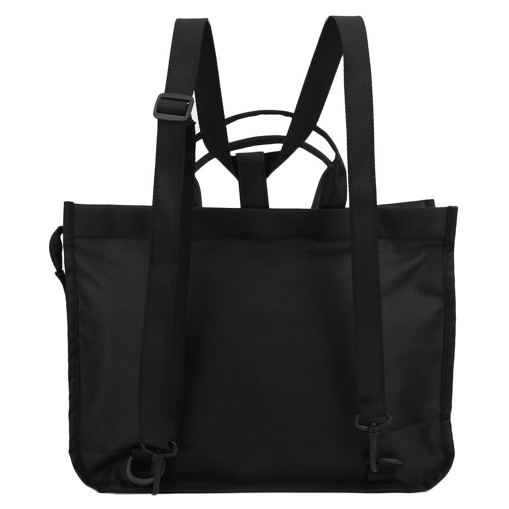 Student Backpack Japanese   Handbag Oxford Waterproof Wear Resistant Double Interlayer(Black )