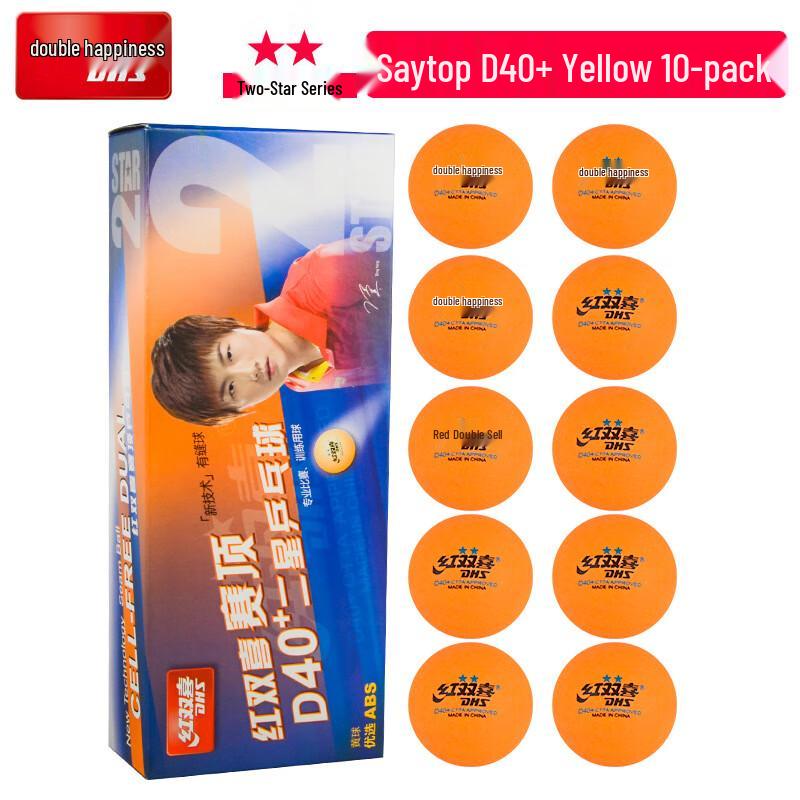 Red Double Happiness Sai Ding 3-Star Table Tennis Balls