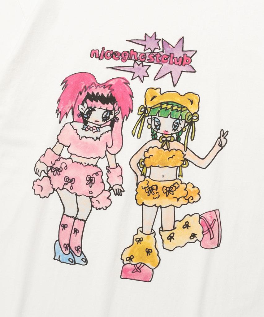 NICEGHOSTCLUB [X Soulpusssy Cat]Ghostsoulgirl Rabbit&Bear Big Big Tee_White(Ng2Fmut512A)