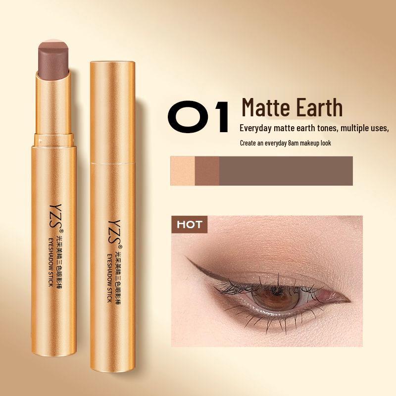 YZS Radiant Three-Color Gradient Eyeshadow Stick