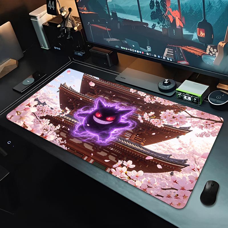 Office Mouse Pad Gamer Highquality natural rubber base PC Computer Desk Mat Pokemon Gengar Gaming Accessories Extended Mousepad