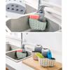 Silicone Hanging Drain Basket Adjustable Sink Hanging Basket Storage Holder for Kitchen Cleaning Essentials