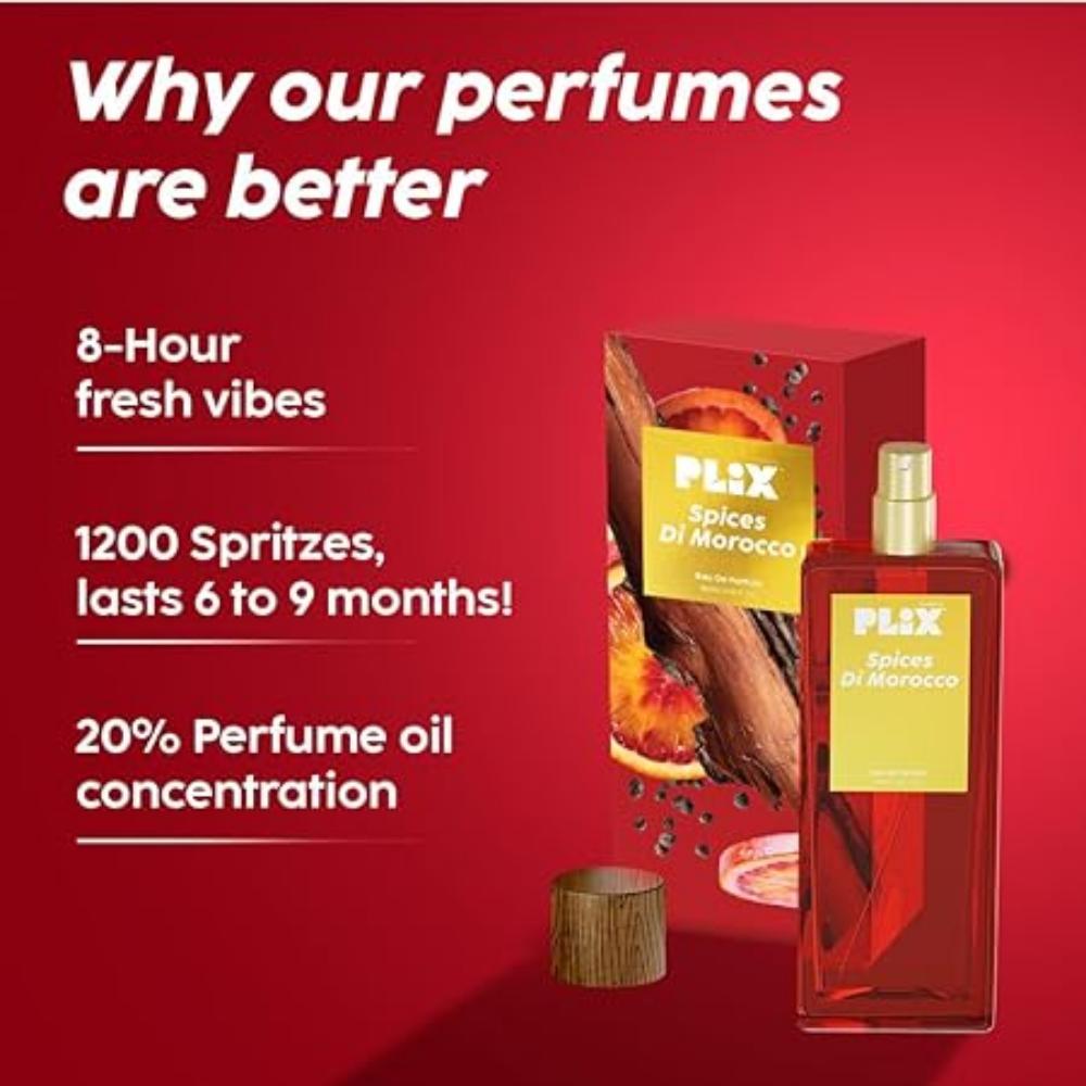 PLIX - THE PLANT FIX Spices Di Morocco Perfume (100ml) for Everyday Use, UNISEX